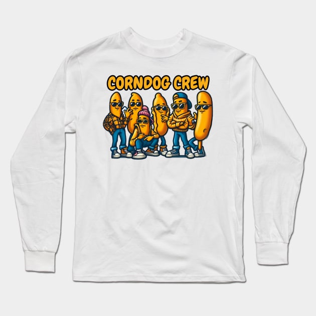 Corn dog Crew Long Sleeve T-Shirt by LionKingShirts
